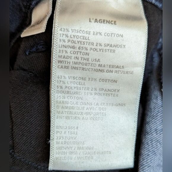 L'agence Margot Mid Rise Skinny Ankle Jeans women's sz 26 Dark wash‎ - Picture 7 of 8